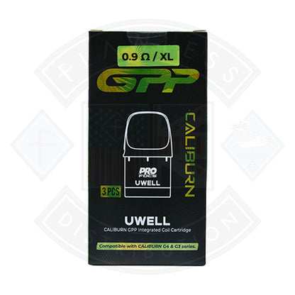Uwell CALIBURN GPP Integrated Coil Cartridge Pods Side Refill/ 3 Pack - 0.4ohm XL - Flawless Vape Shop