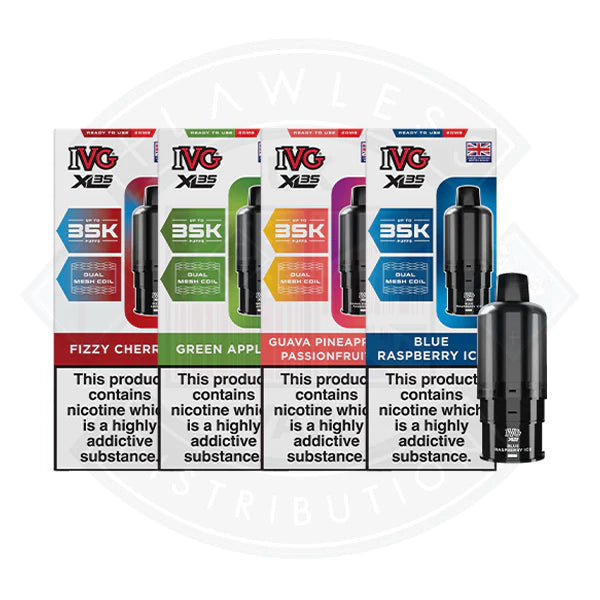IVG XL35 Prefilled Pods - Green Apple - Flawless Vape Shop
