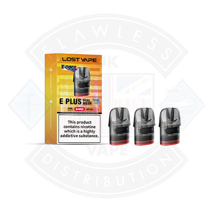 Lost Vape E Plus DUAL MESH Cartridge 3pcs/pack