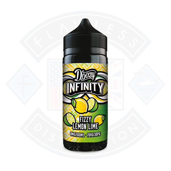 Doozy Vape Infinity 70/30 0mg 100ml Shortfill Fizzy Lemon Lime - Flawless Vape shop