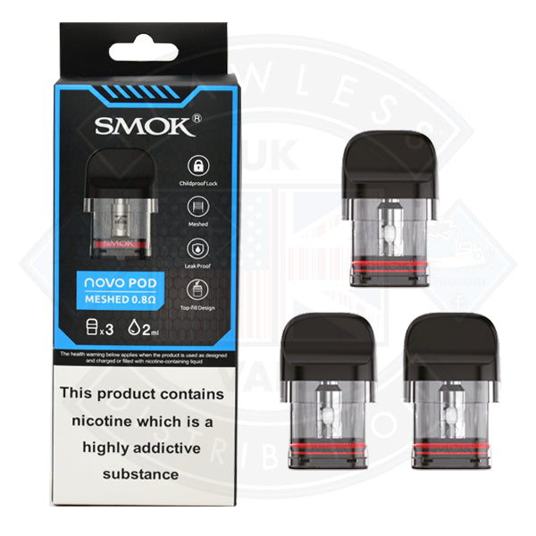 Smok Novo Replacement Pods Meshed 2ml 3 pack