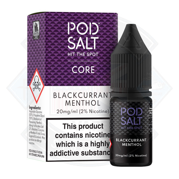 Pod Salt Blackcurrant Menthol Nic Salt 20mg 10ml E-Liquid