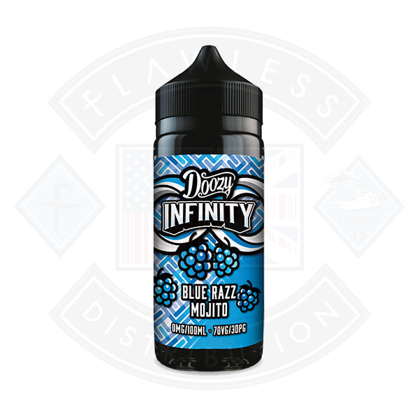 Doozy Vape Infinity 70/30 0mg 100ml Shortfill Blue Razz Mojito
