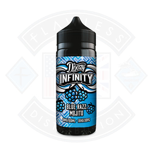 Doozy Vape Infinity 70/30 0mg 100ml Shortfill Blue Razz Mojito