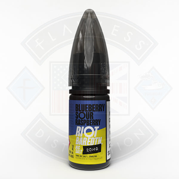 Riot Squad Bar EDTN Salt 10ml Blueberry Sour Raspberry - 5mg - Flawless Vape Shop