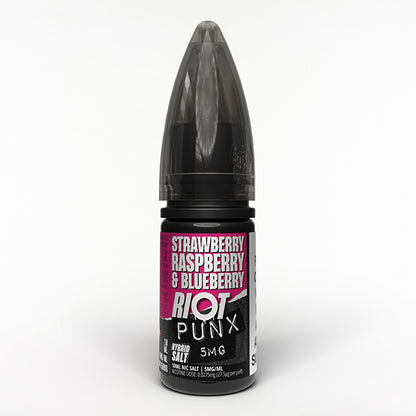 Riot Squad Punx Salt 10ml Strawberry Raspberry & Blueberry - 10mg - Flawless Vape Shop