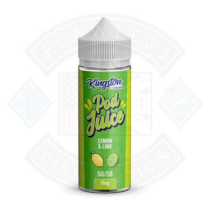 Kingston Lemon Lime Pod Juice 50/50 0mg 100ml Shortfill