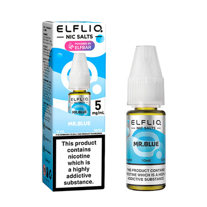 Elf Bar ELFLIQ Mr Blue Nic Salt 10ml - 5mg - Flawless Vape Shop