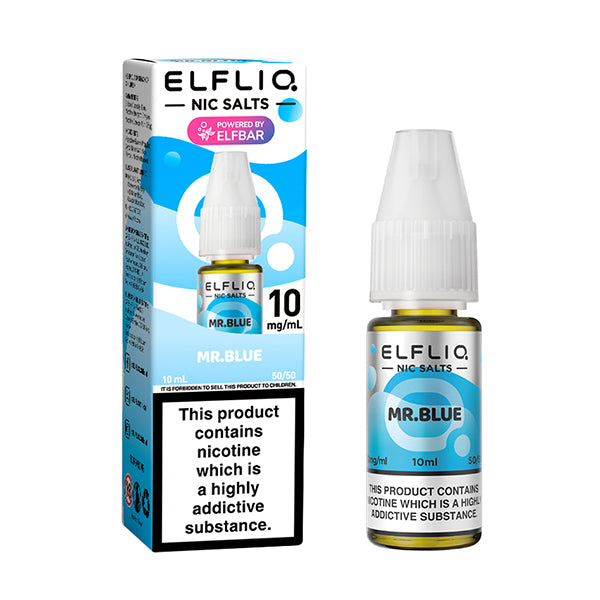 Elf Bar ELFLIQ Mr Blue Nic Salt 10ml - 5mg - Flawless Vape Shop