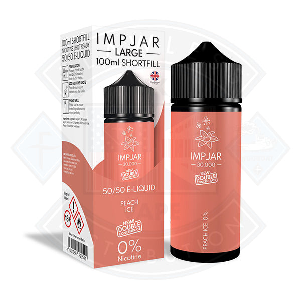 IMP JAR Large - Peach Ice 100ml Shortfill - Flawless Vape Shop