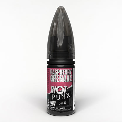 Riot Squad Punx Salt 10ml Raspberry Grenade - 10mg - Flawless Vape Shop