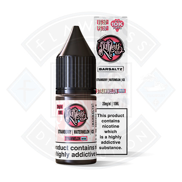 Ruthless Bar Saltz  Salt Stawmelon on Ice 10ml - 20mg - Flawless Vape Shop