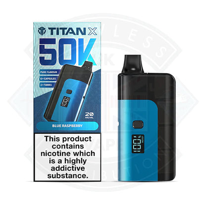 Titan X 50K Limited Edition Starter Kit - Blue Raspberry - Flawless Vape Shop