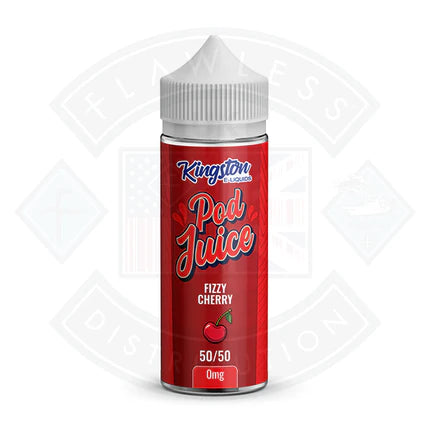 Kingston Fizzy Cherry Pod Juice 50/50 0mg 100ml Shortfill