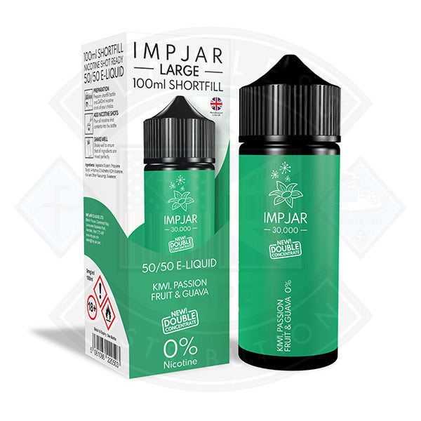 IMP JAR Large - Kiwi, Passion Fruit & Guava 100ml Shortfill - Flawless Vape Shop