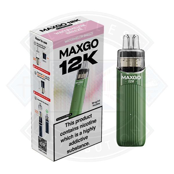 RELX MaxGo Pro 12k Prefilled Vape Kit - Green Lemon Lime - Flawless Vape Shop