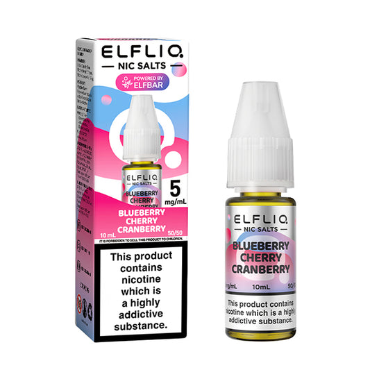Elf Bar ELFLIQ Blueberry Cherry Cranberry Nic Salt 10ml