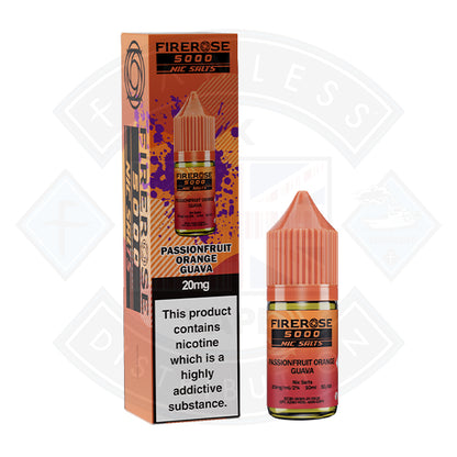 Firerose 5000 Passionfruit Orange Guava Nic Salt 10ml by Elux