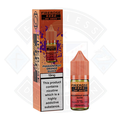 Firerose 5000 Passionfruit Orange Guava Nic Salt 10ml by Elux