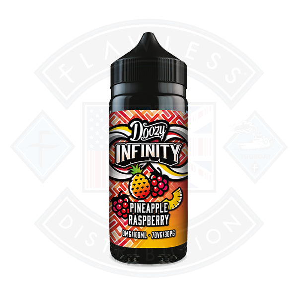 Doozy Vape Infinity 70/30 0mg 100ml Shortfill Pineapple Raspberry - Flawless Vape shop