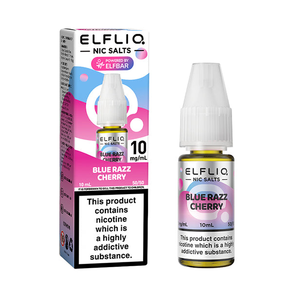 Elf Bar ELFLIQ Blue Razz Cherry Nic Salt 10ml - 5mg - Flawless Vape Shop