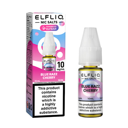 Elf Bar ELFLIQ Blue Razz Cherry Nic Salt 10ml - 5mg - Flawless Vape Shop