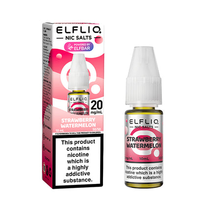 Elf Bar ELFLIQ Strawberry Watermelon Nic Salt 10ml - 5mg - Flawless Vape Shop