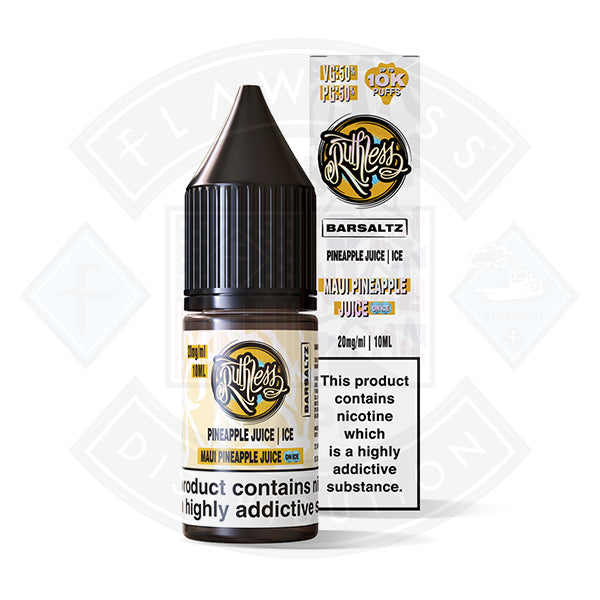 Ruthless Bar Saltz  Salt Maui Pineapple Juice on Ice 10ml - 10mg - Flawless Vape Shop