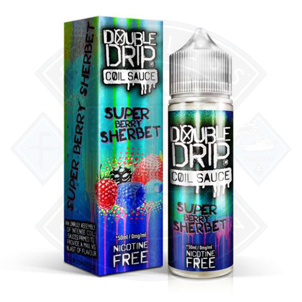 Double Drip Super Berry Sherbet 0mg 50ml Shorftill E-liquid