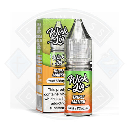Wick Liquor Triple Mango Nic Salt E-Liquid 10ml - 5mg - Flawless Vape Shop