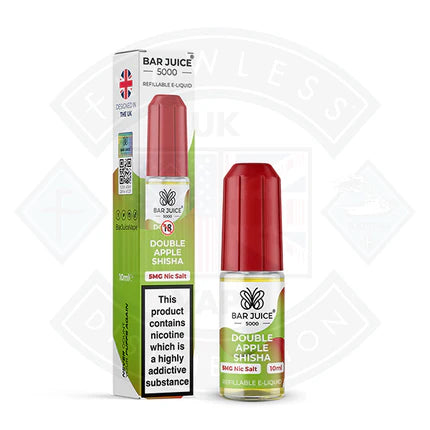 Bar Juice 5000 Nic Salt Double Apple Shisha 10ml