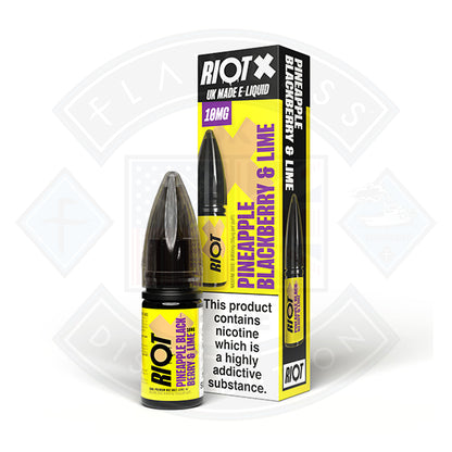 Riot X Salt  10ml Pineapple Black Berry and Lime - 5mg - Flawless Vape Shop