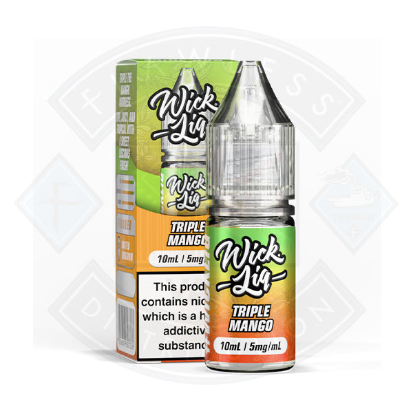 Wick Liquor Triple Mango Nic Salt E-Liquid 10ml - 5mg - Flawless Vape Shop