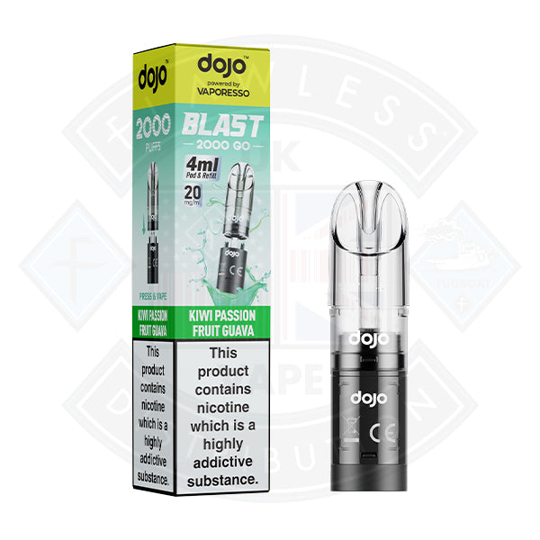 Vaporesso  DOJO BLAST 2000 GO Transparent POD (20mg)