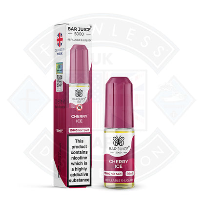 Bar Juice 5000 Nic Salt Cherry Ice 10ml - 5mg - Flawless Vape Shop