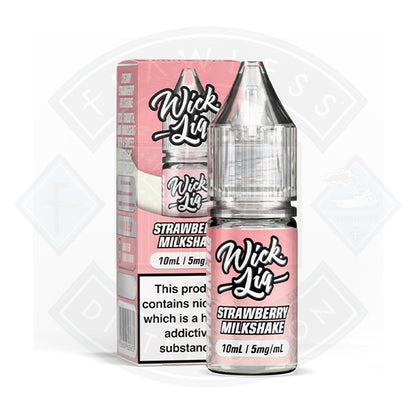 Wick Liquor Strawberry Milkshake Nic Salt E-Liquid 10ml