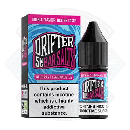 Drifter Bar Salts - Blue Razz Lemonade Ice Nic Salt 10ml - 10mg - Flawless Vape Shop