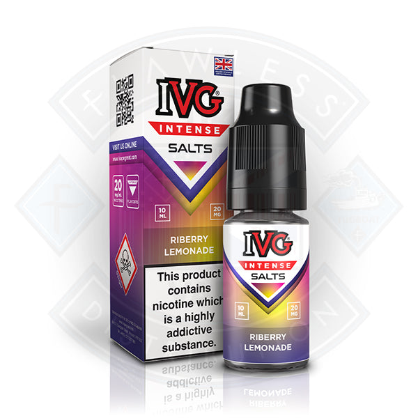 IVG Intense Nic Salts Ribery Lemonade 10ml - 10mg - Flawless Vape Shop