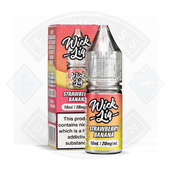 Wick Liquor Strawberry Banana Nic Salt E-Liquid 10ml - 5mg - Flawless Vape Shop