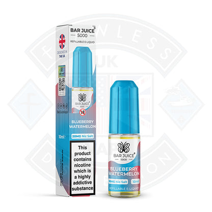 Bar Juice 5000 Nic Salt Blueberry Watermelon 10ml - 5mg - Flawless Vape Shop