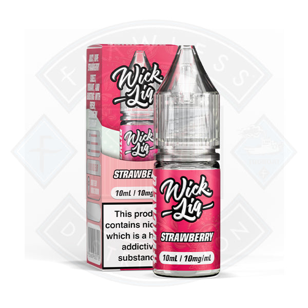 Wick Liquor Strawberry Nic Salt E-Liquid 10ml - 5mg - Flawless Vape Shop