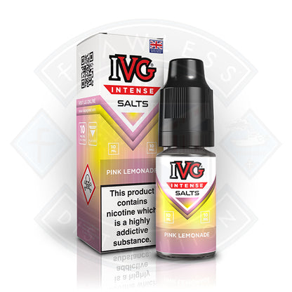 IVG Intense Nic Salts Pink Lemonade 10ml - 10mg - Flawless Vape Shop