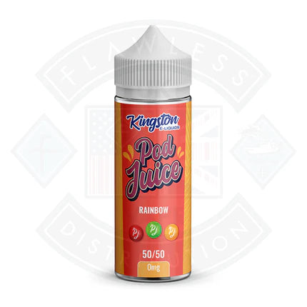 Kingston Rainbow Pod Juice 50/50 0mg 100ml Shortfill