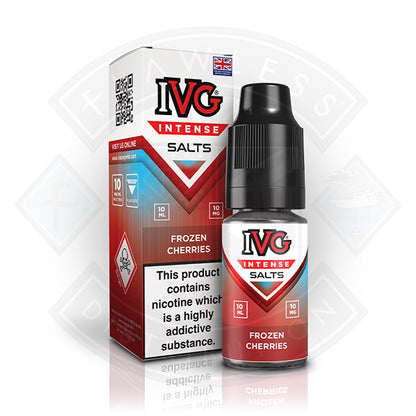 IVG Intense Nic Salts Frozen Cherries 10ml - 10mg - Flawless Vape Shop