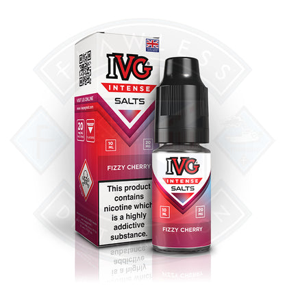 IVG Intense Nic Salts Fizzy Cherry 10ml - 10mg - Flawless Vape Shop