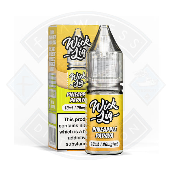 Wick Liquor Pineapple Papaya Nic Salt E-Liquid 10ml - 5mg - Flawless Vape Shop