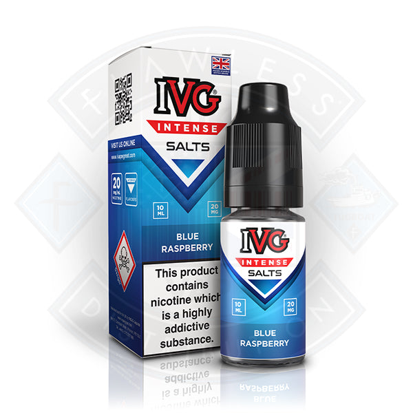 IVG Intense Nic Salts Blue Raspberry 10ml - 10mg - Flawless Vape Shop