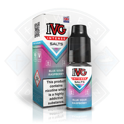 IVG Intense Nic Salts Blue Sour Raspberry 10ml - 10mg - Flawless Vape Shop