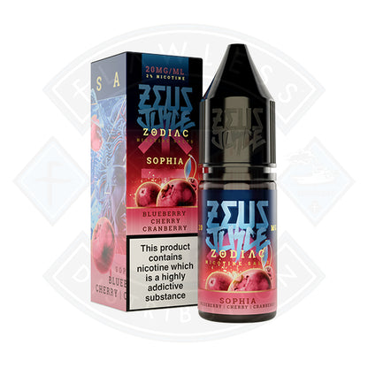 Zeus Juice Zodiac Salts Sophia 10ml - 20mg - Flawless Vape Shop