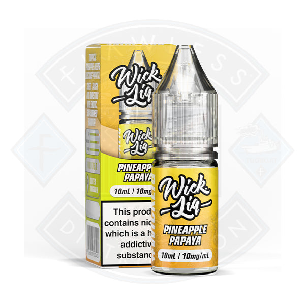 Wick Liquor Pineapple Papaya Nic Salt E-Liquid 10ml - 5mg - Flawless Vape Shop